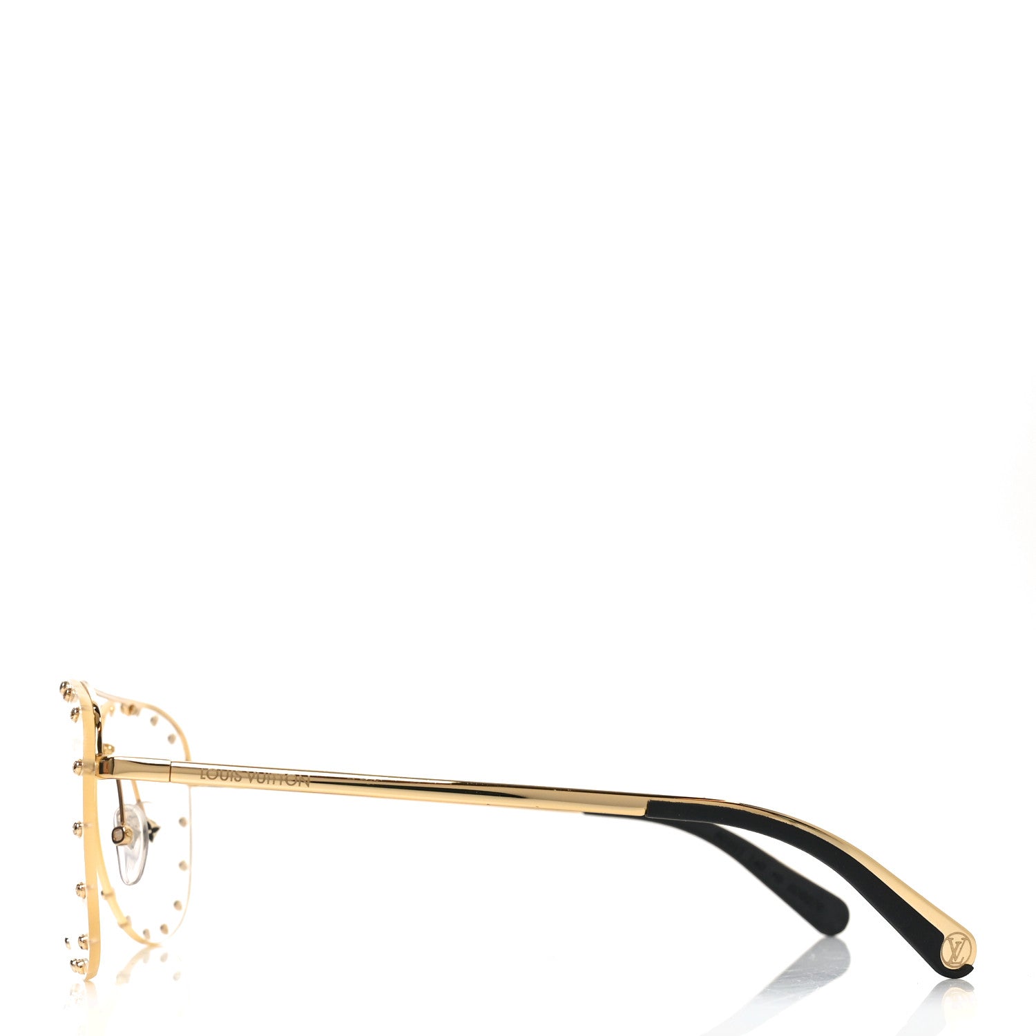 Louis Vuitton Metal The Party Aviator Anti Blue Sunglasses Z0997W Gold