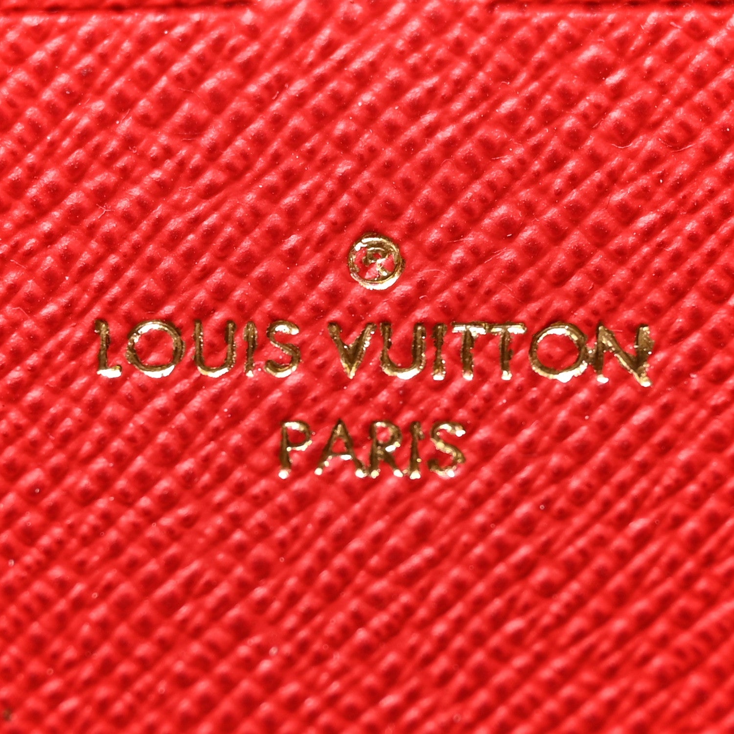 Louis Vuitton Damier Ebene Clemence Wallet Cherry