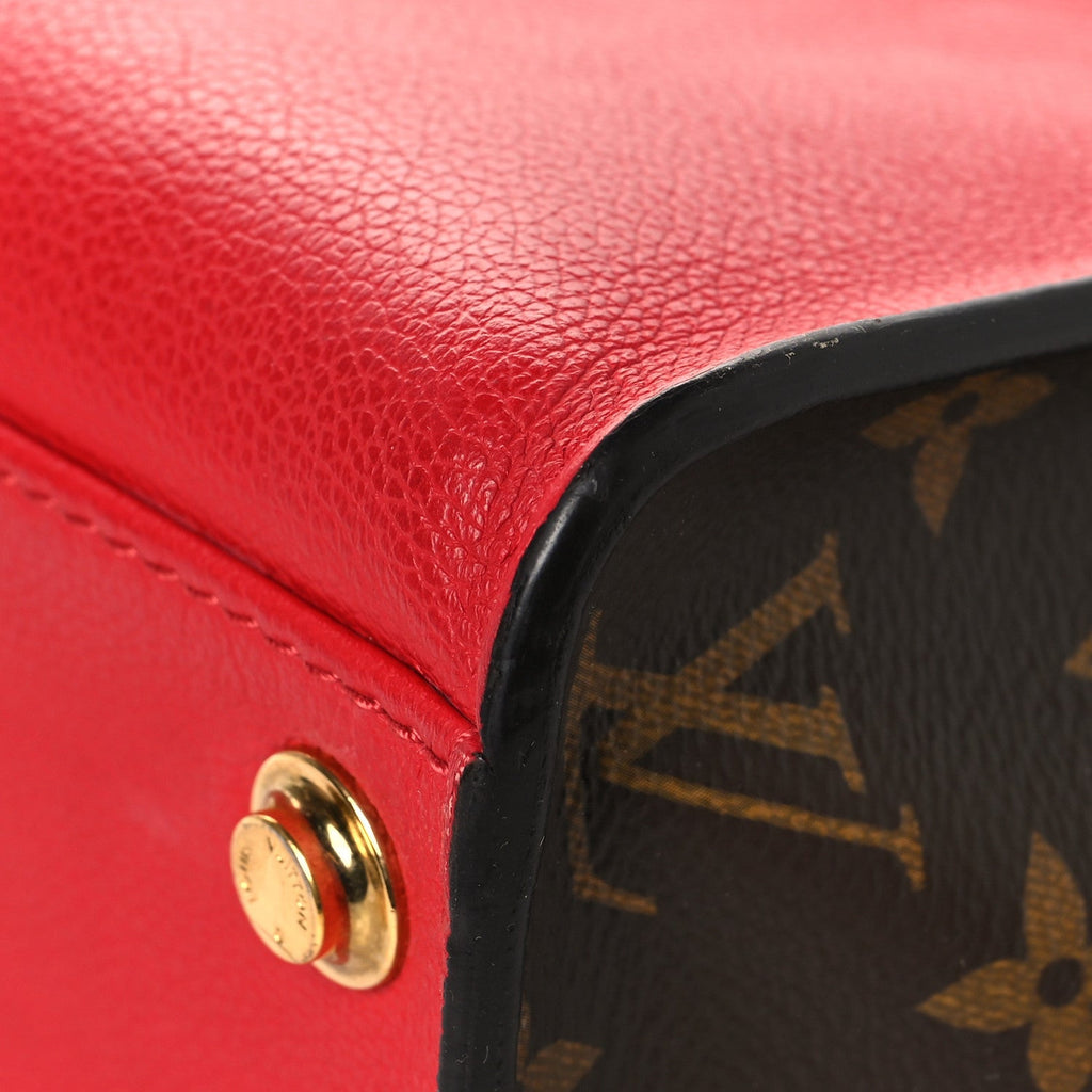 Louis Vuitton Calfskin Monogram On My Side Pirate Red
