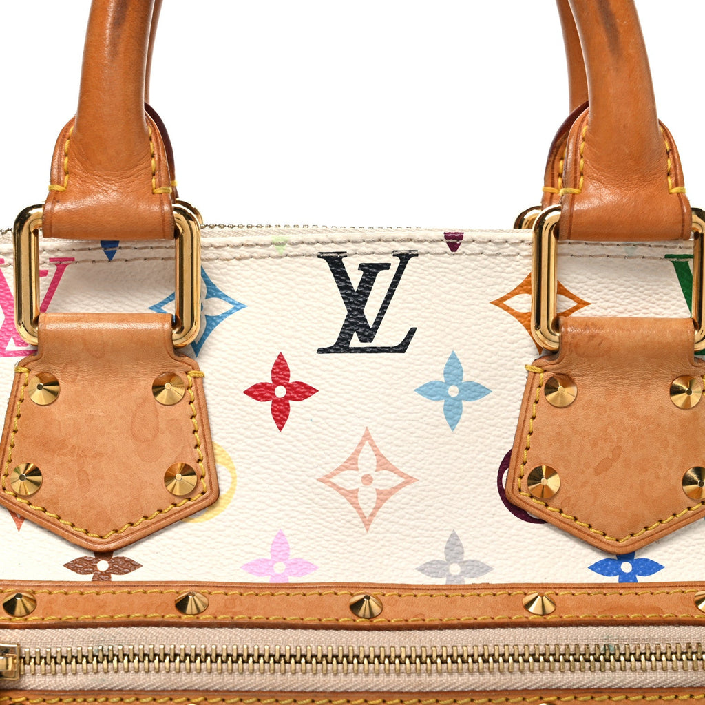 Louis Vuitton Monogram Multicolor Alma White
