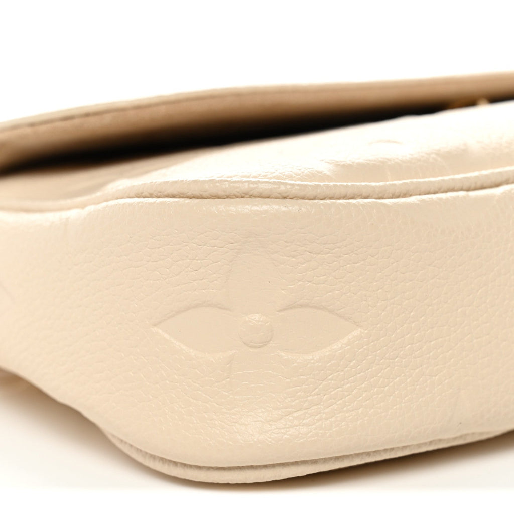 Louis Vuitton Empreinte Monogram Giant Ivy Wallet On Chain Cream