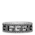 Gucci Sterling Silver Narrow Square G Band Ring 58 8.25