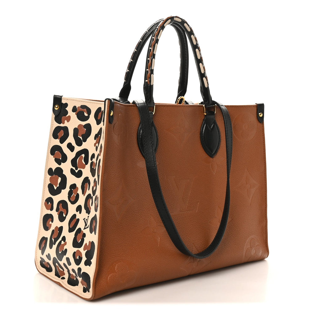 Louis Vuitton Empreinte Monogram Giant Wild At Heart Onthego MM Caramel