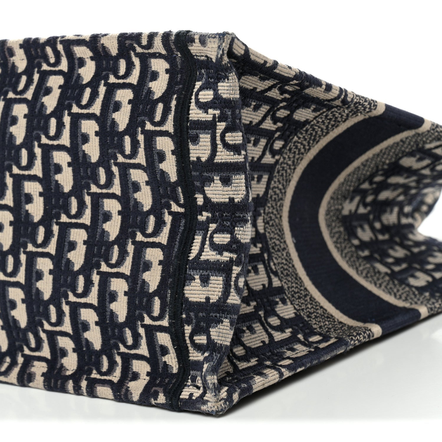 Christian Dior Oblique Medium Book Tote Blue Multicolor