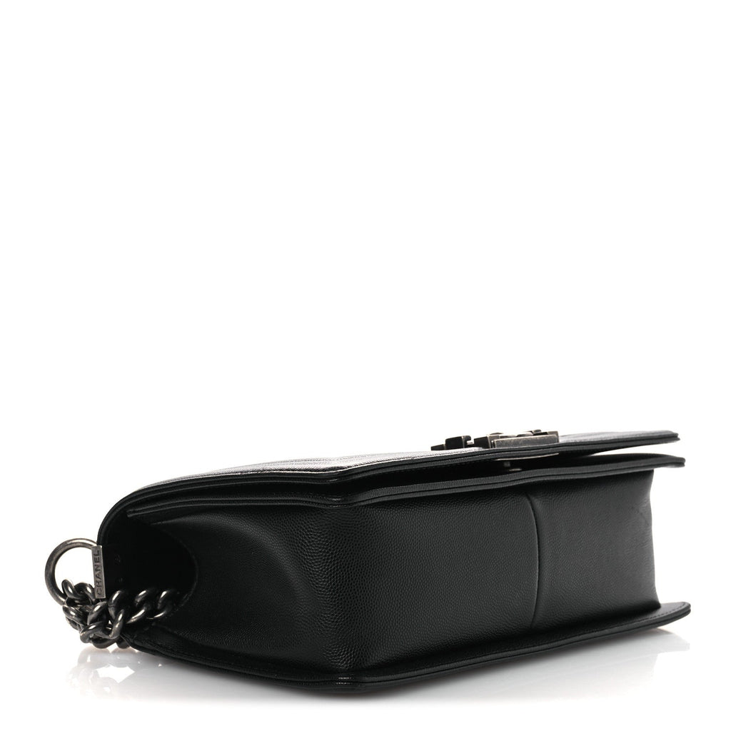 Chanel Caviar Quilted Medium Boy Flap Black