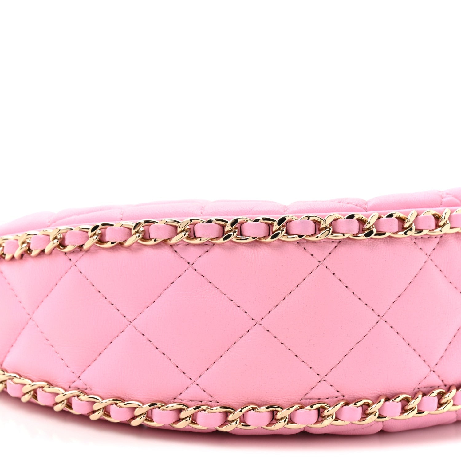 Chanel Lambskin Quilted Small Hobo Bag Pink