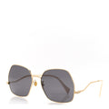 Gucci Metal Frame Sunglasses GG0972S Gold Brown