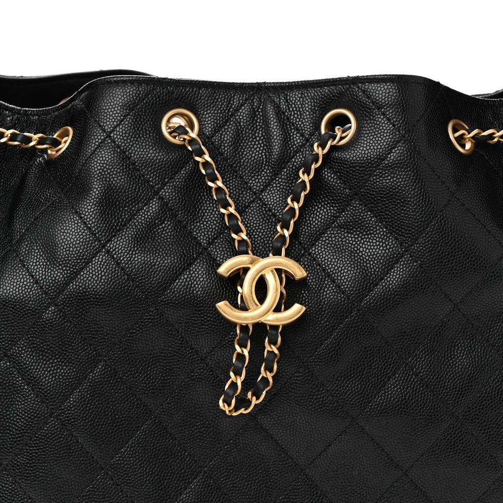 Chanel Caviar Quilted Medium Chanel 25 Handbag Black