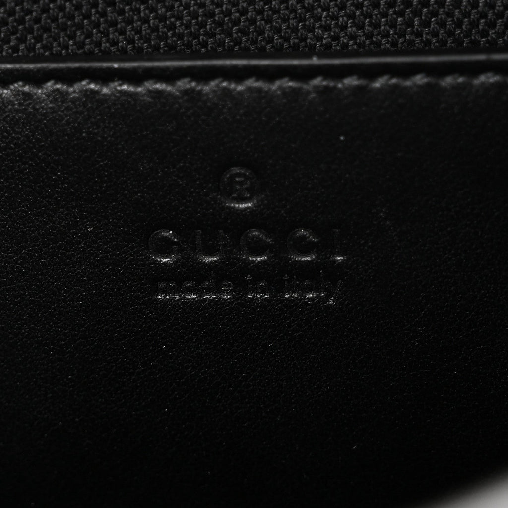 Gucci Calfskin Matelasse Monochrome Small GG Marmont Chain Shoulder Bag Black