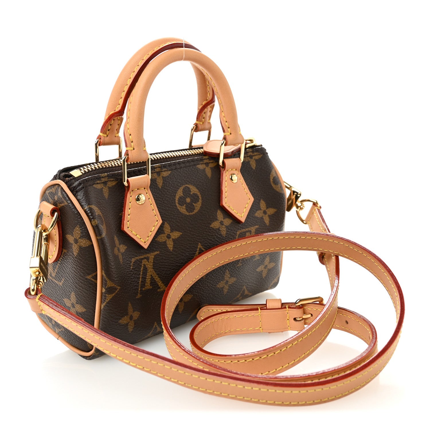 Louis Vuitton Monogram Nano Speedy Bandouliere