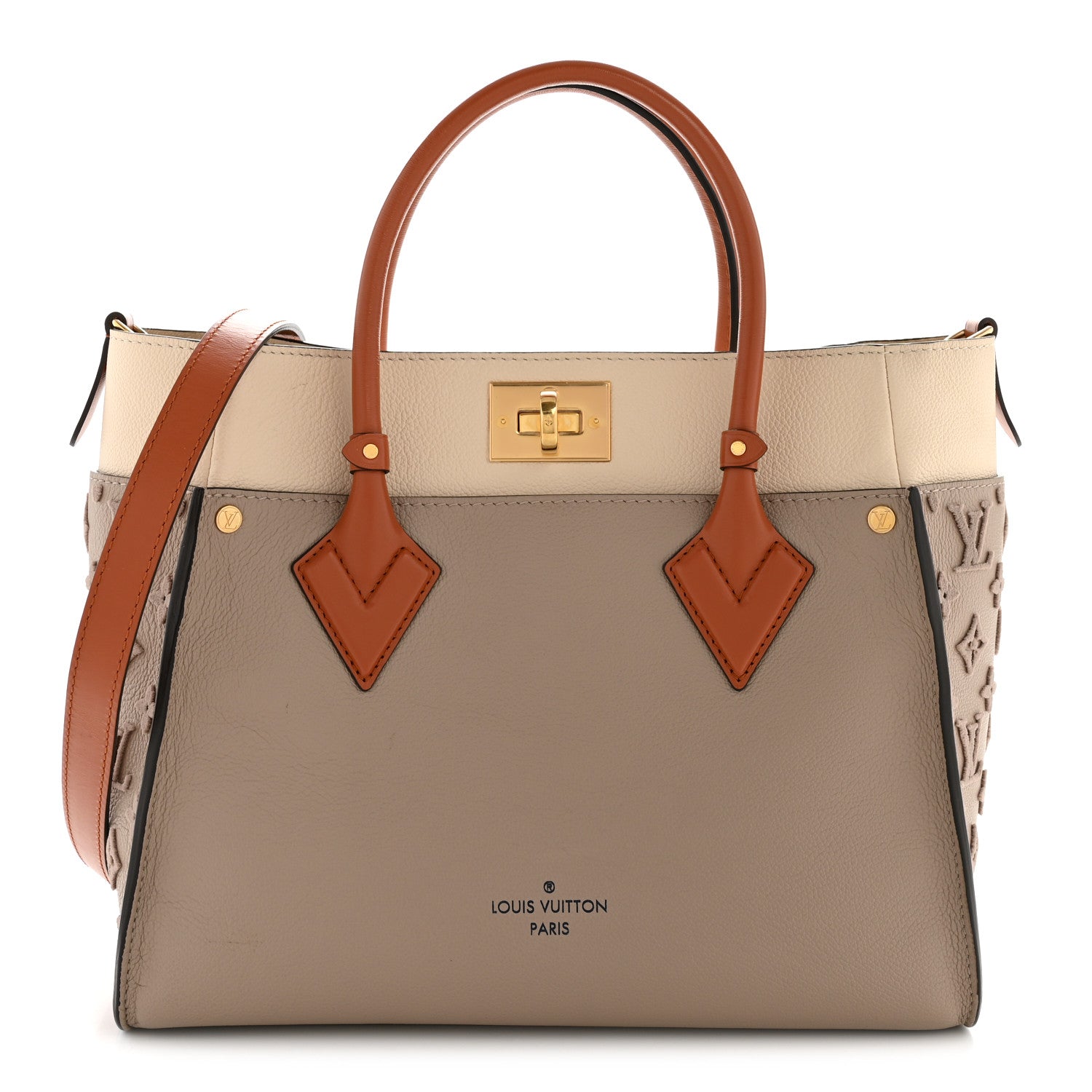 Louis Vuitton Calfskin Monogram Tufting On My Side Galet