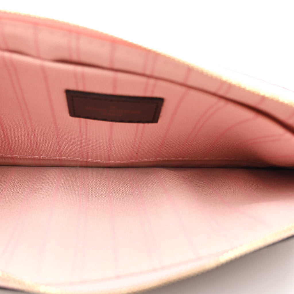 Louis Vuitton Damier Ebene Neo Neverfull MM Rose Ballerine