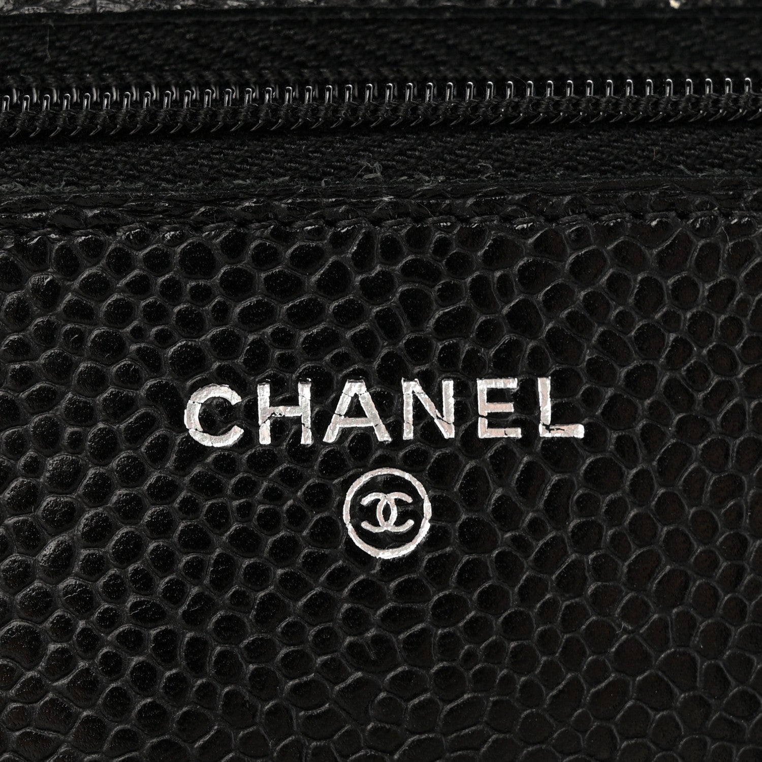 Chanel Caviar Quilted Wallet on Chain WOC Black