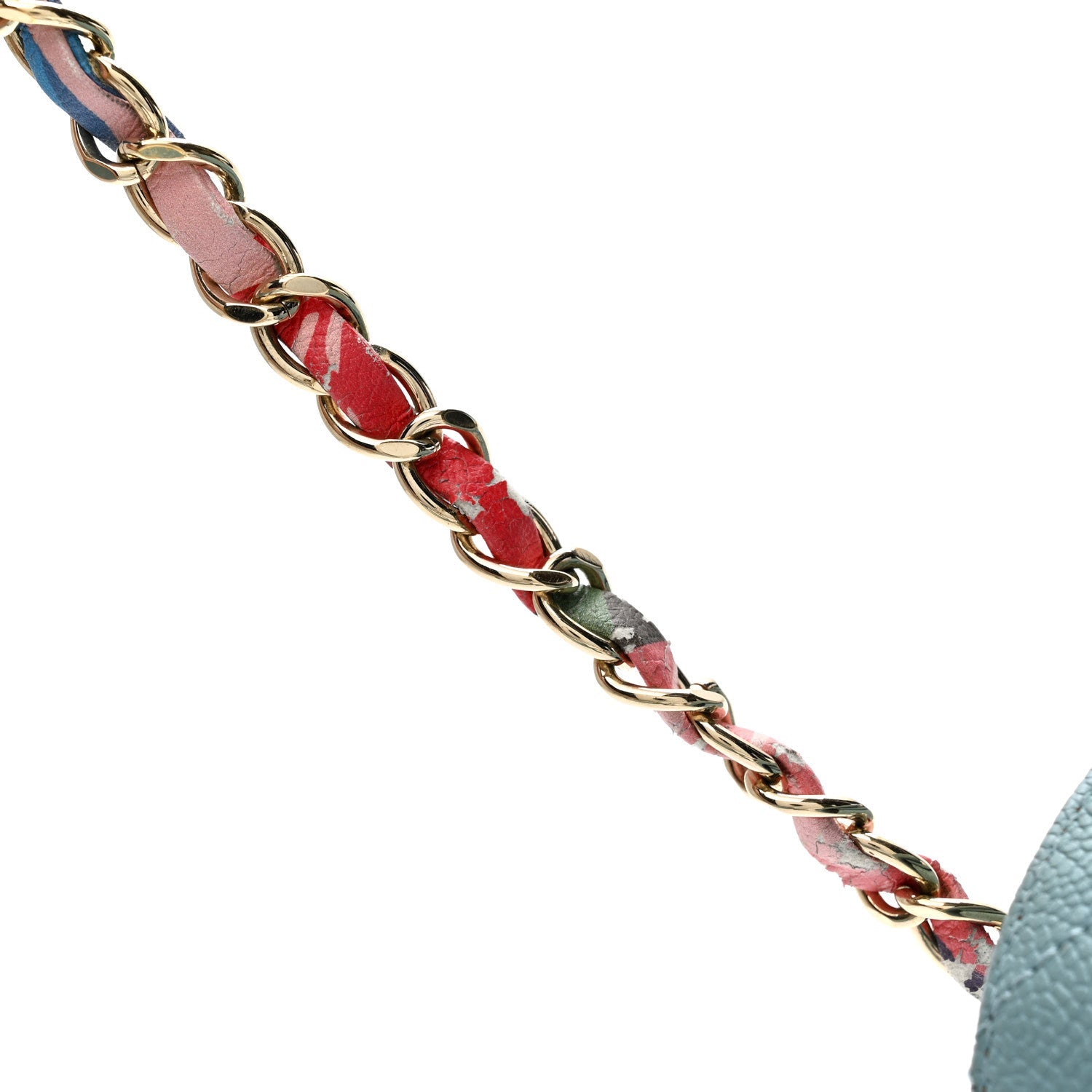 Chanel Grained Calfskin Quilted Small Cuba Top Handle Flap Blue