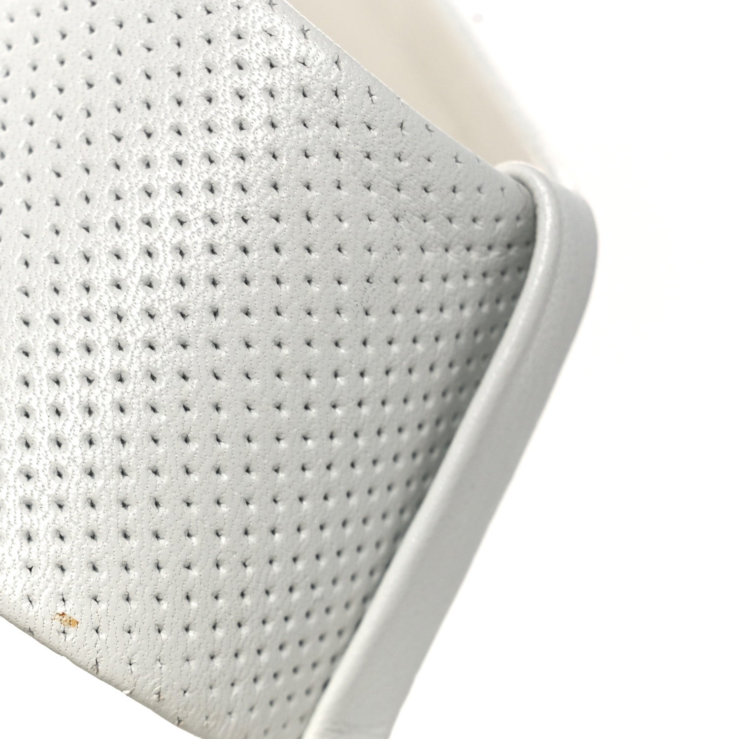 Gucci Calfskin GG Zip Thong Sandals 40.5 White