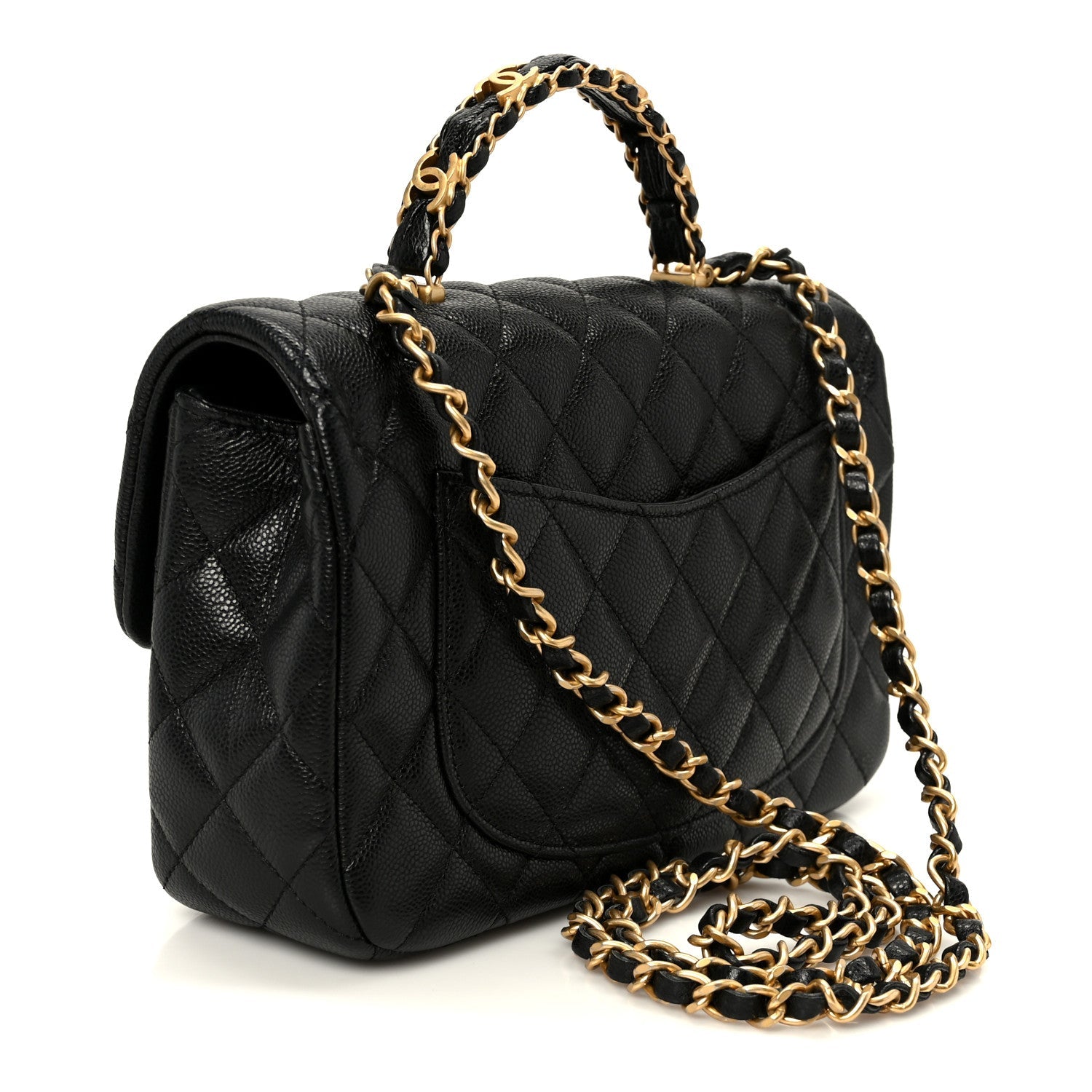 Chanel Caviar Quilted Small Handy CC Flap Black