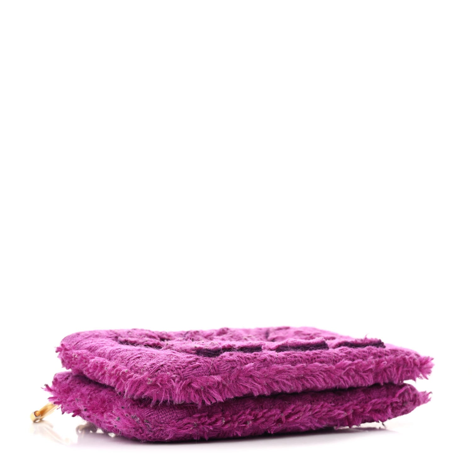 Chanel Wool Tweed Giant Logo Waist Bag Magenta