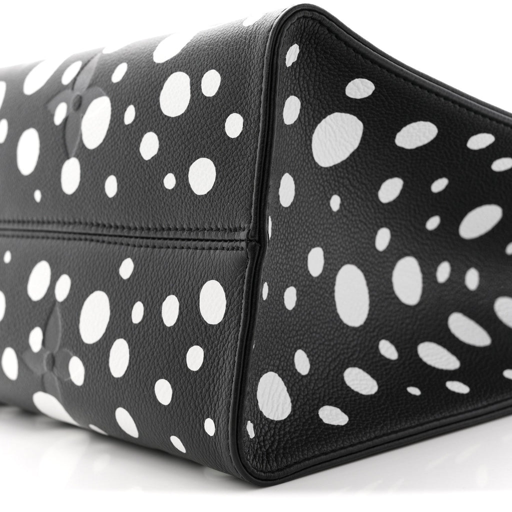 Louis Vuitton Monogram Kusama Dots Onthego MM Black White