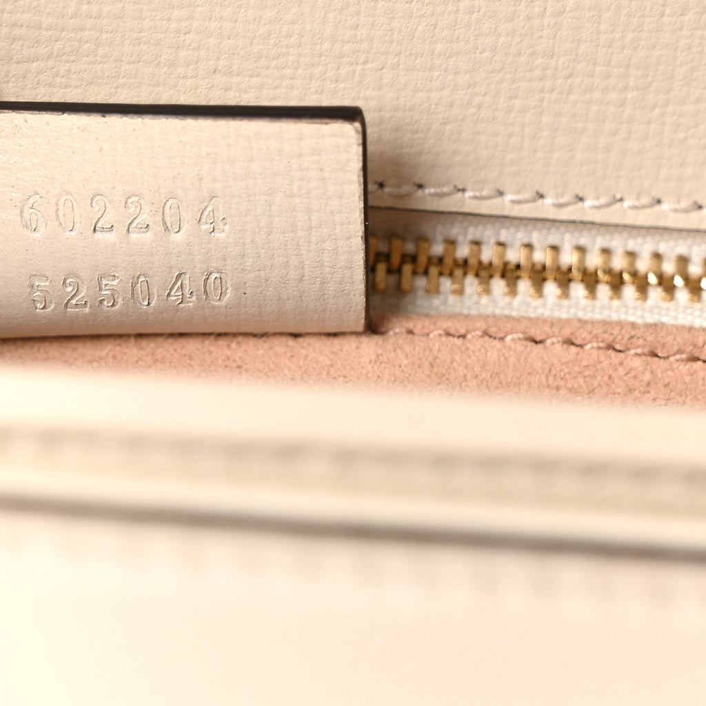 Gucci Azalea Calfskin Horsebit 1955 Shoulder Bag Mystic White