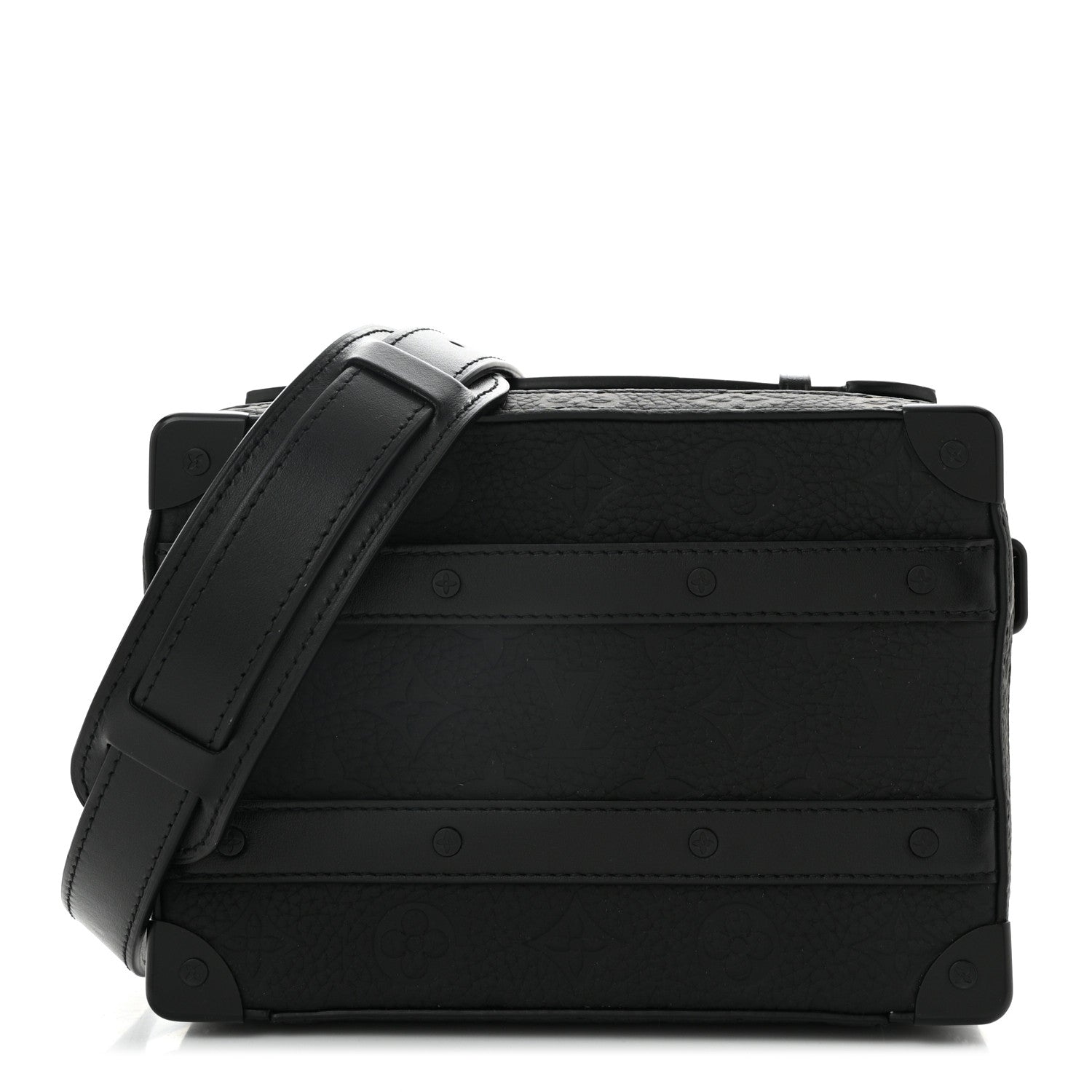 Louis Vuitton Taurillon Monogram Soft Trunk Black