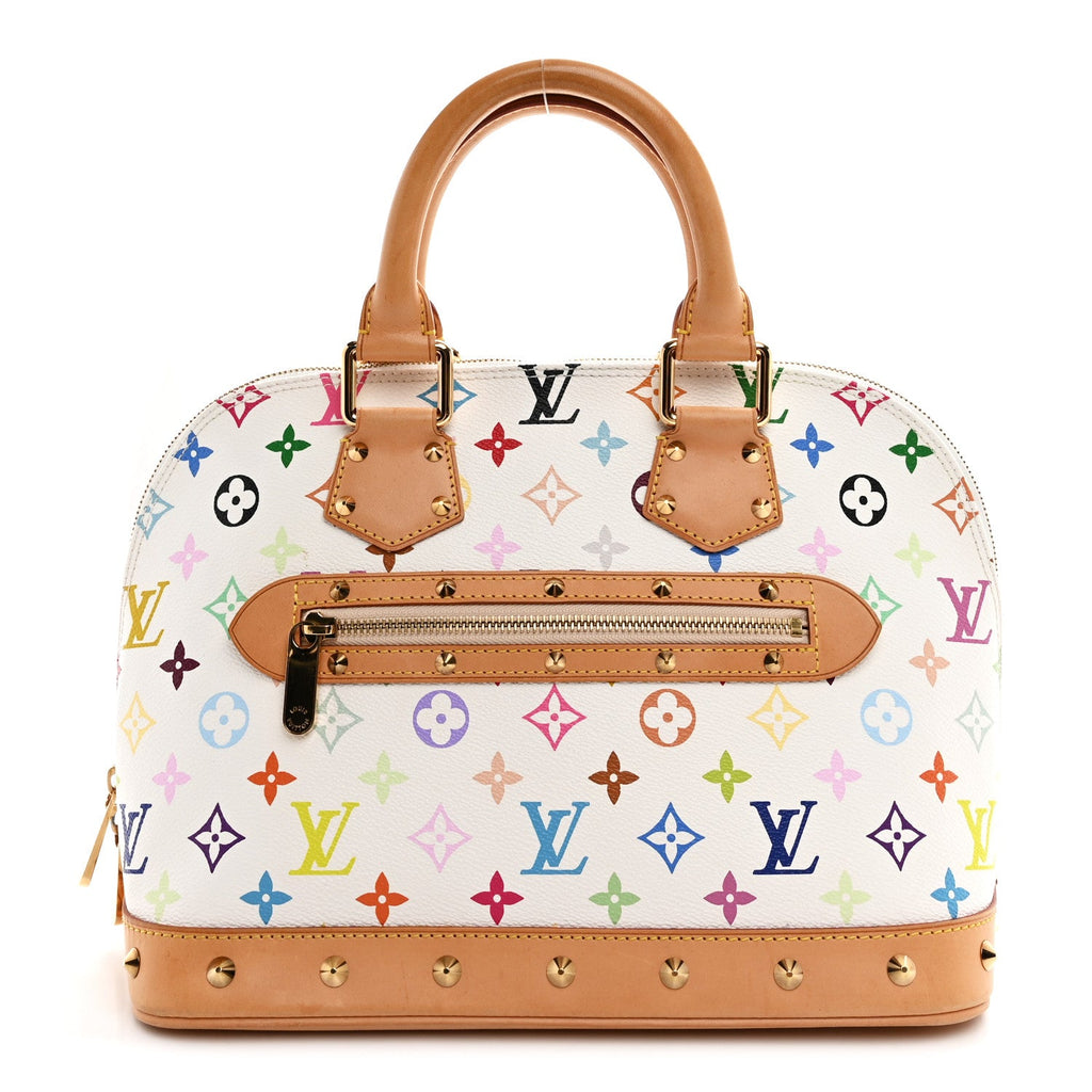 Louis Vuitton Monogram Multicolor Alma White