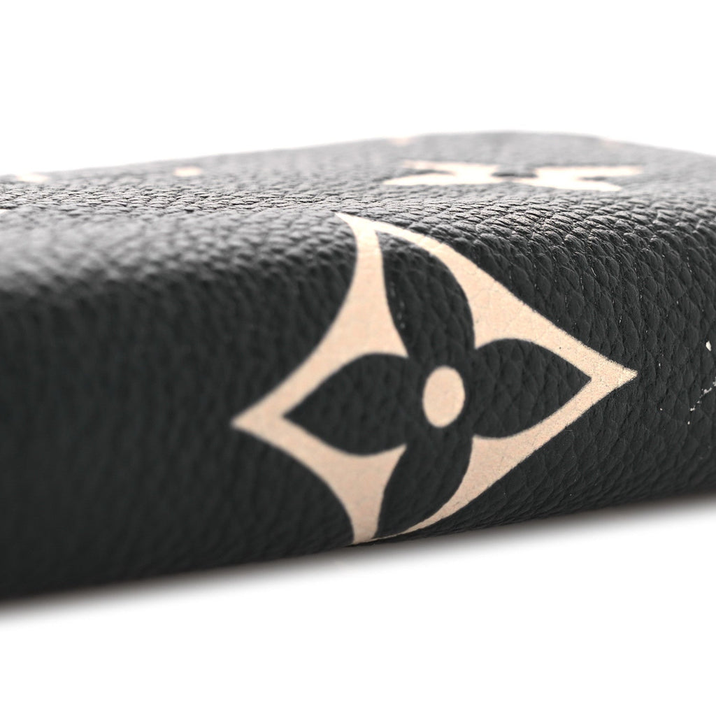 Louis Vuitton Empreinte Monogram Giant Zippy Wallet Black Beige