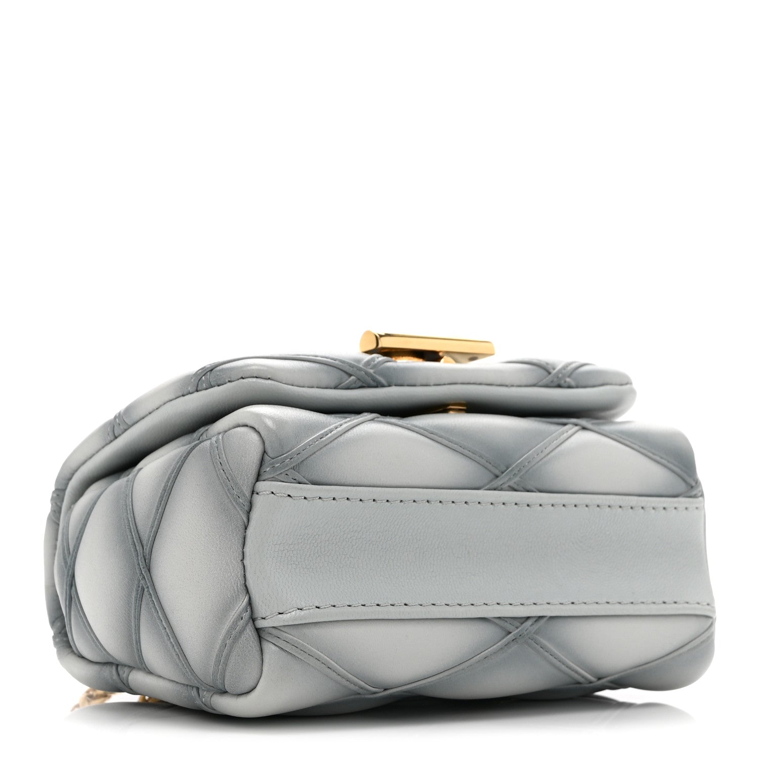 Louis Vuitton Lambskin Malletage Pico GO-14 Ecume Gray
