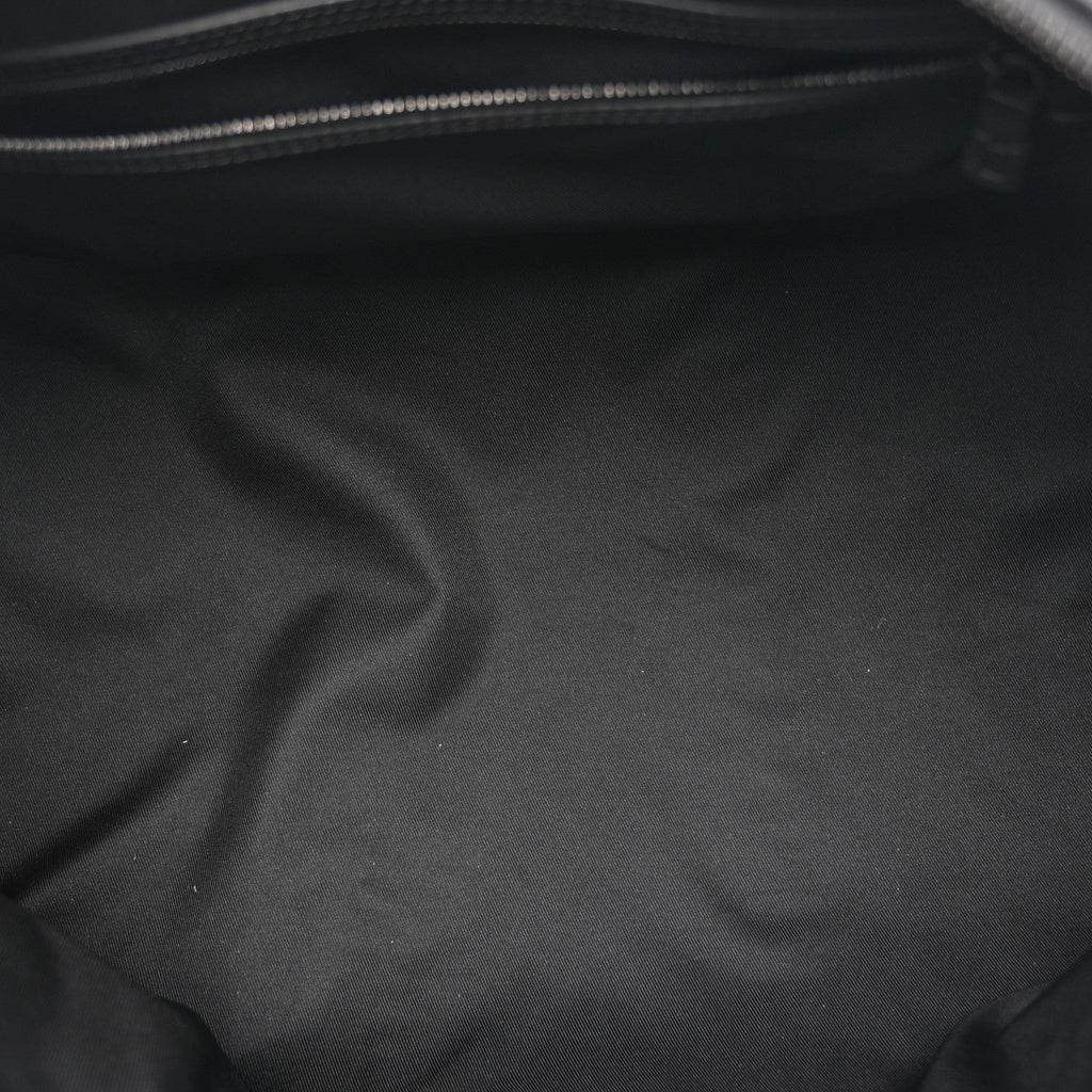 Louis Vuitton Calfskin Shadow Monogram Keepall Bandouliere 50 Black