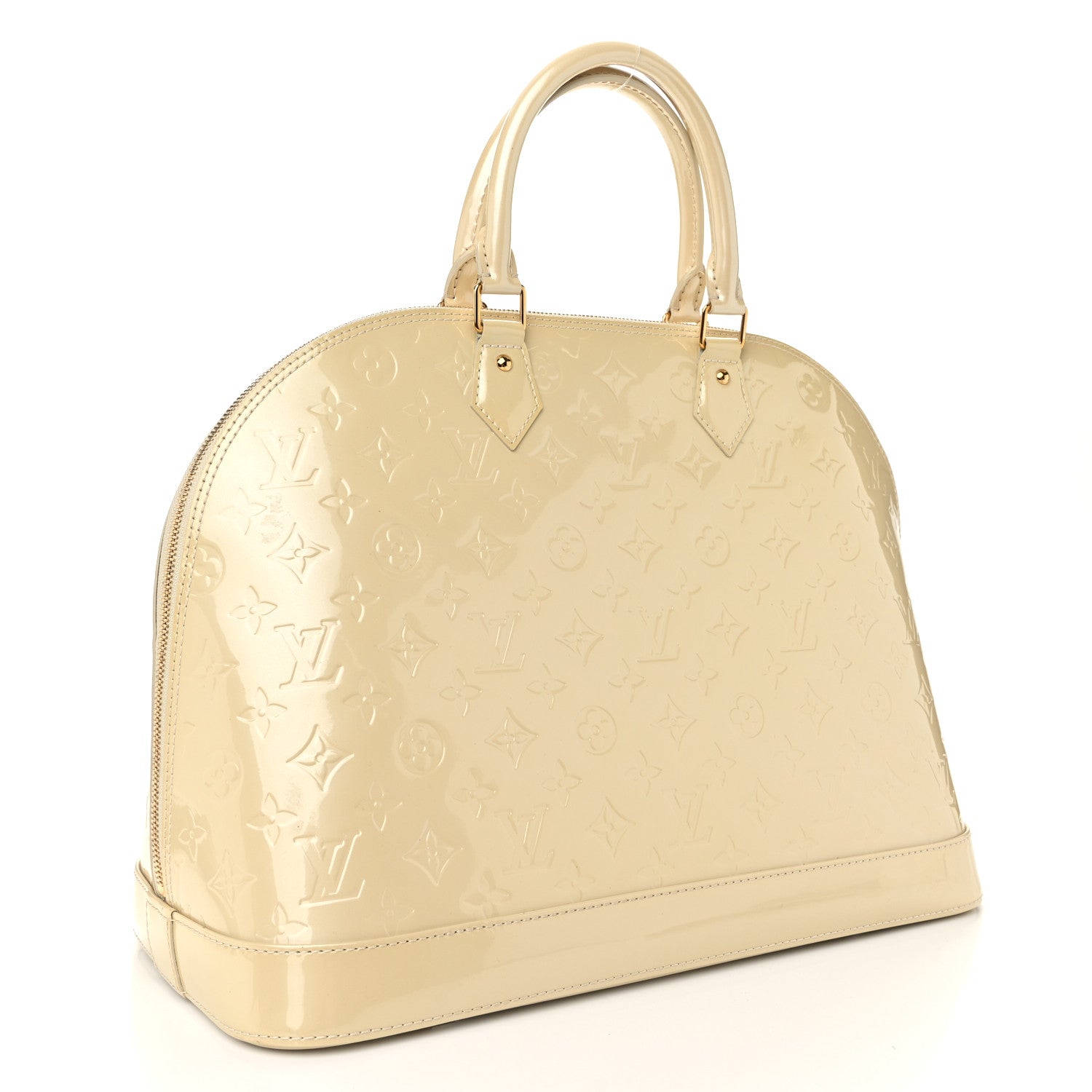 Louis Vuitton Vernis Alma GM Blanc Corail