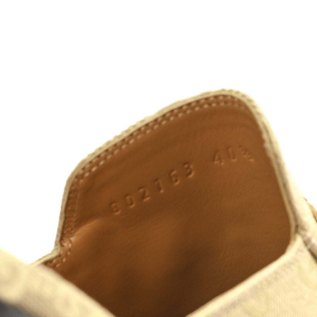 Gucci GG Monogram Canvas Womens Princetown Slippers 40.5 Egypt Salt