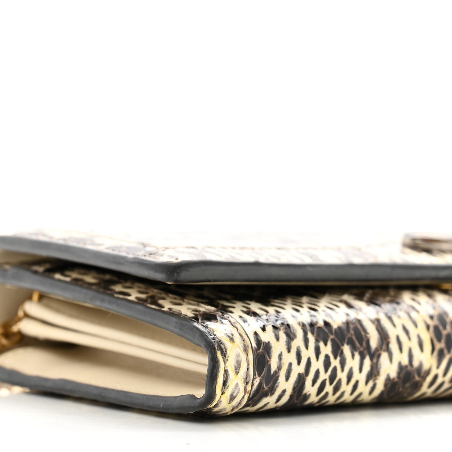 Gucci Snakeskin GG Ophidia Wallet On Chain Roccia