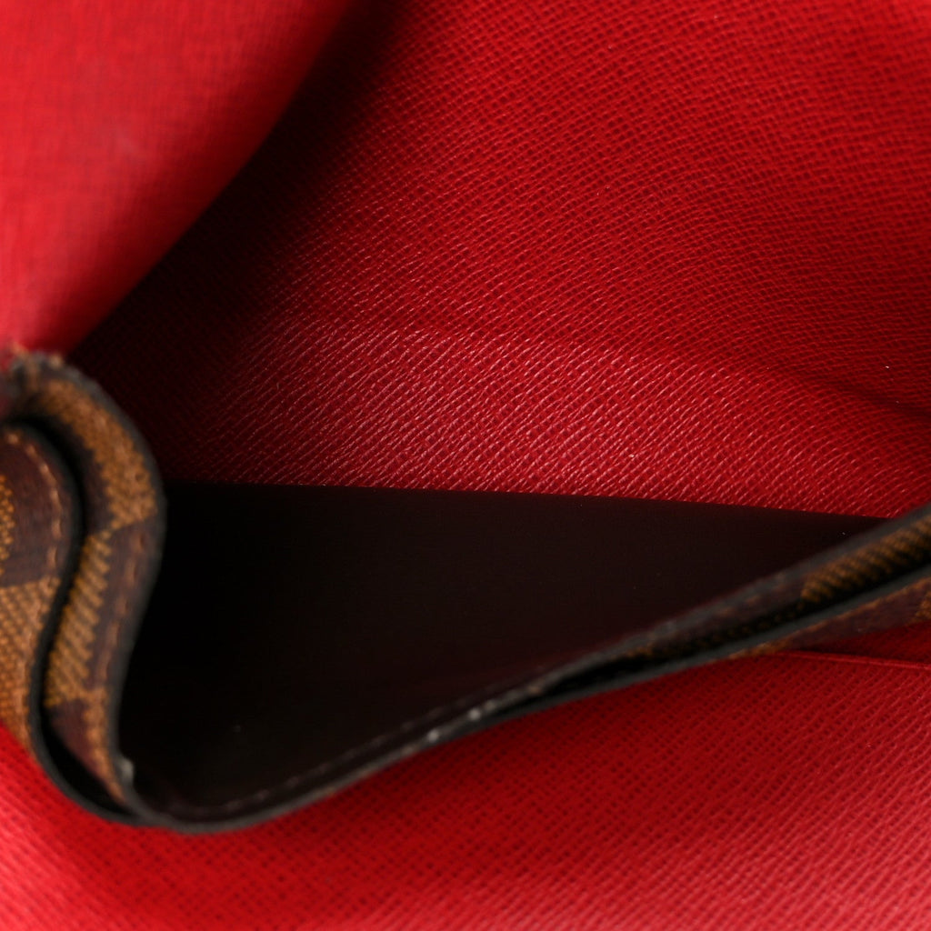 Louis Vuitton Damier Ebene Josephine Wallet Red