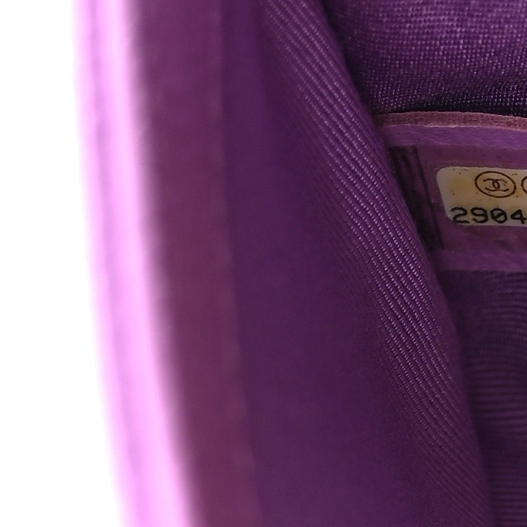 Chanel Caviar Quilted Small Boy Flap Purple