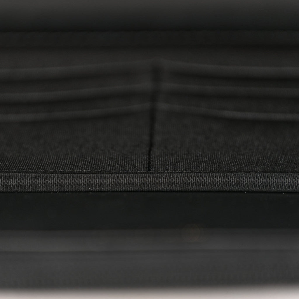 Chanel Lambskin Quilted Boy Wallet On Chain WOC Black