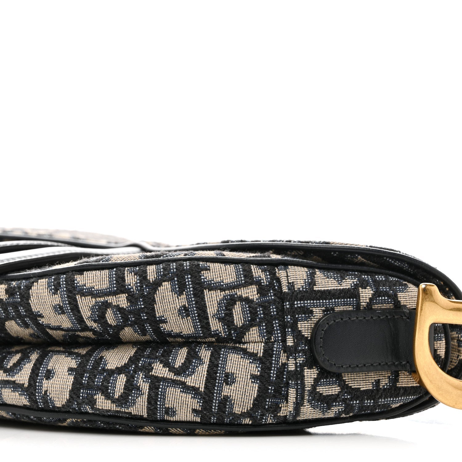 Christian Dior Oblique Saddle Bag Blue