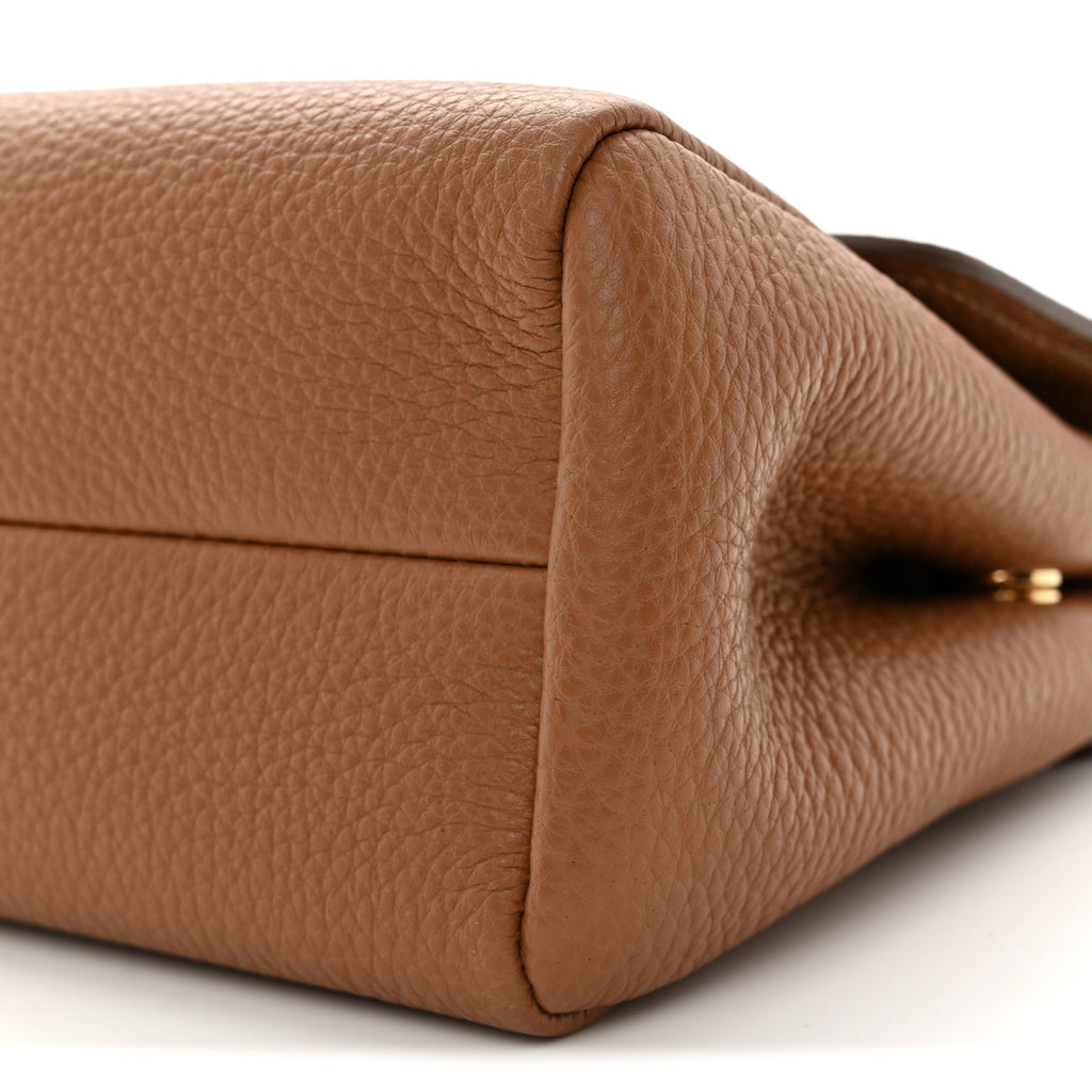 Prada Vitello Daino Soft Flap Shoulder Bag Cognac