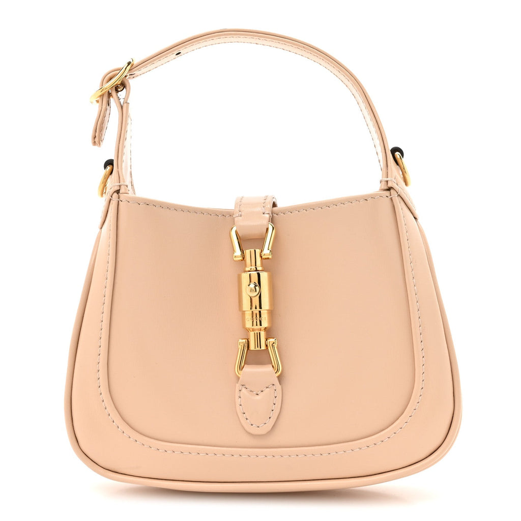 Gucci Boarded Dyana Lux Calfskin Nano Jackie 1961 Hobo Beige