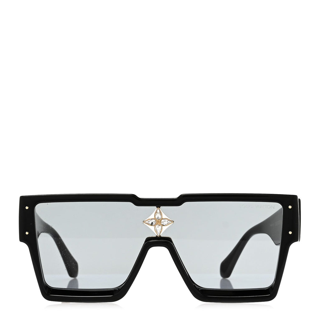Louis Vuitton Acetate Swarovski Crystal Cyclone Sunglasses Z1578W Black