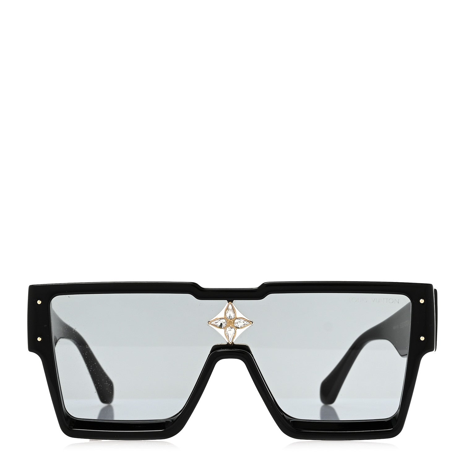 Louis Vuitton Acetate Swarovski Crystal Cyclone Sunglasses Z1578W Black