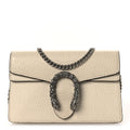 Gucci Dollar Calfskin Crystal Super Mini Dionysus Shoulder Bag Mystic White Black Diamond