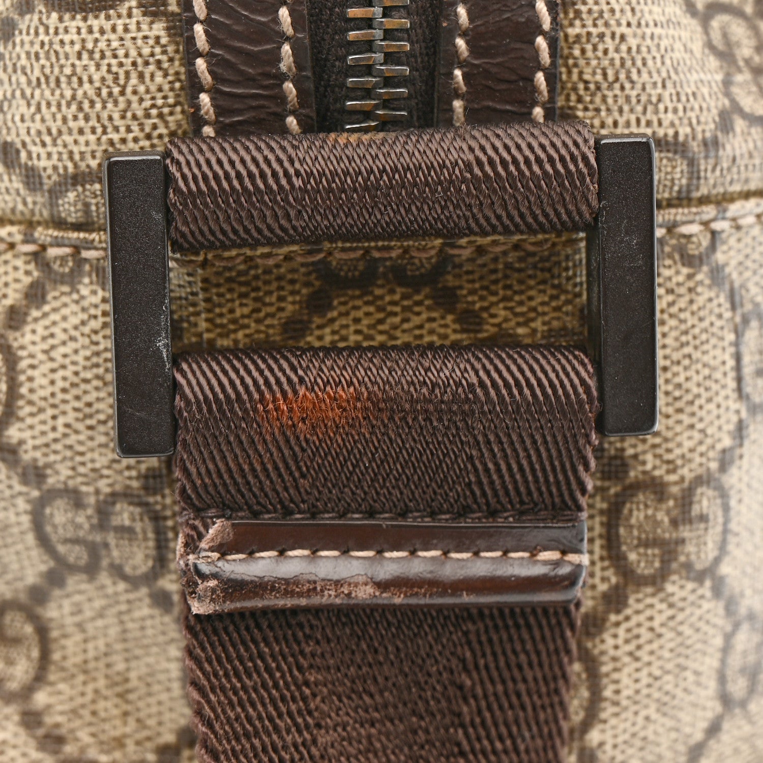 Gucci GG Plus Monogram Interlocking G Briefcase Brown