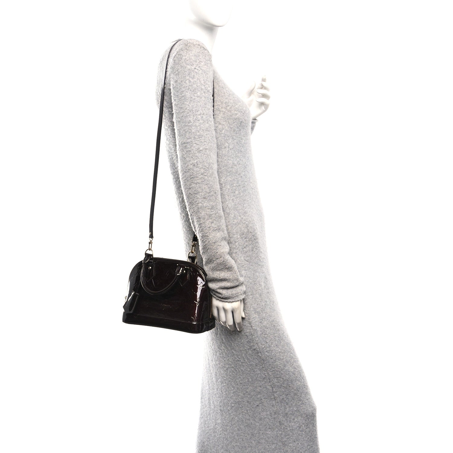 Louis Vuitton Vernis Alma BB Amarante