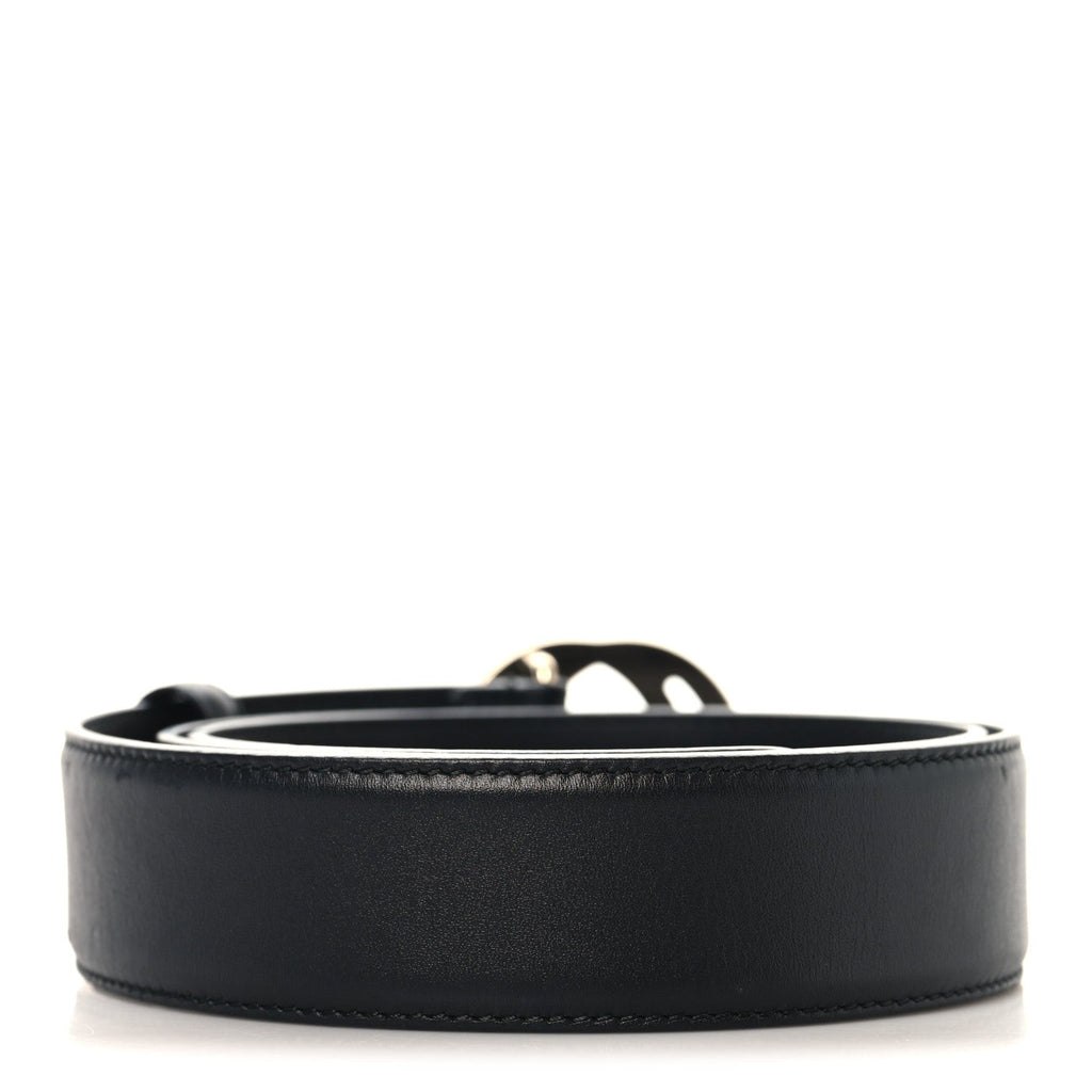 Gucci Calfskin Interlocking G 37mm Belt 90 36 Black