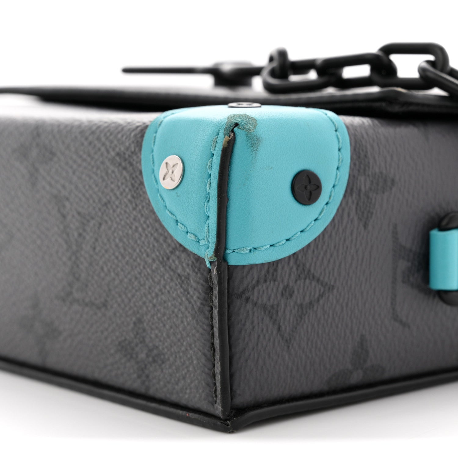 Louis Vuitton Reverse Monogram Eclipse Steamer Wearable Wallet Turquoise