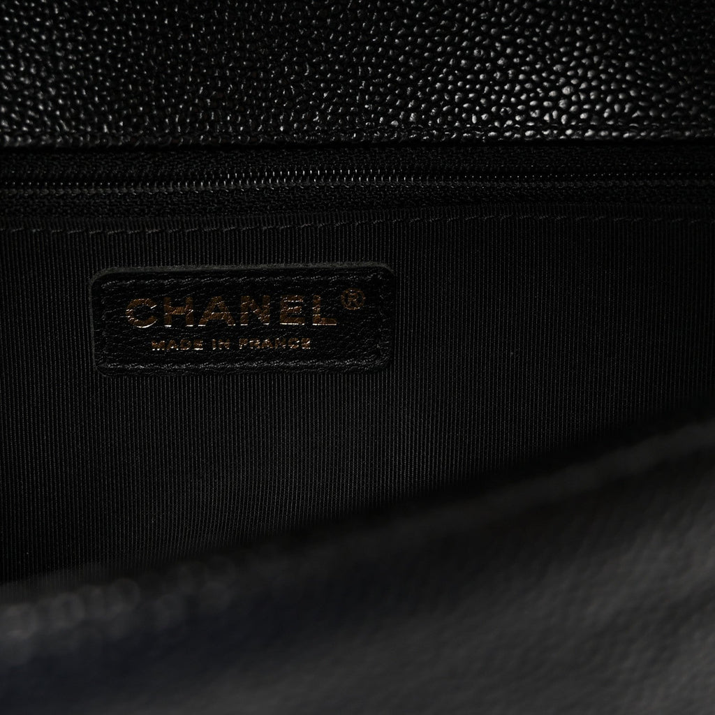 Chanel Caviar Quilted New Medium Boy Flap Black
