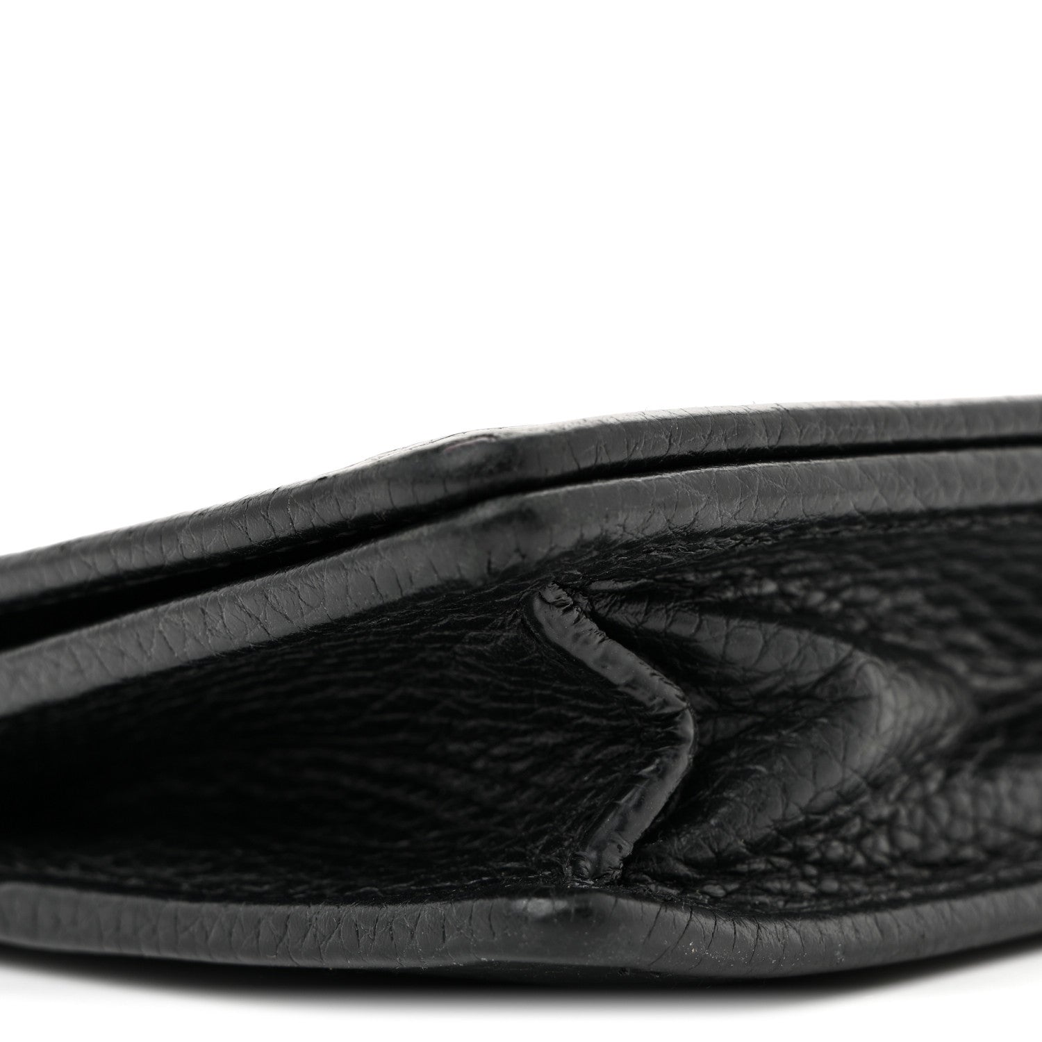 Gucci Pebbled Calfskin Soho Wallet On Chain Black