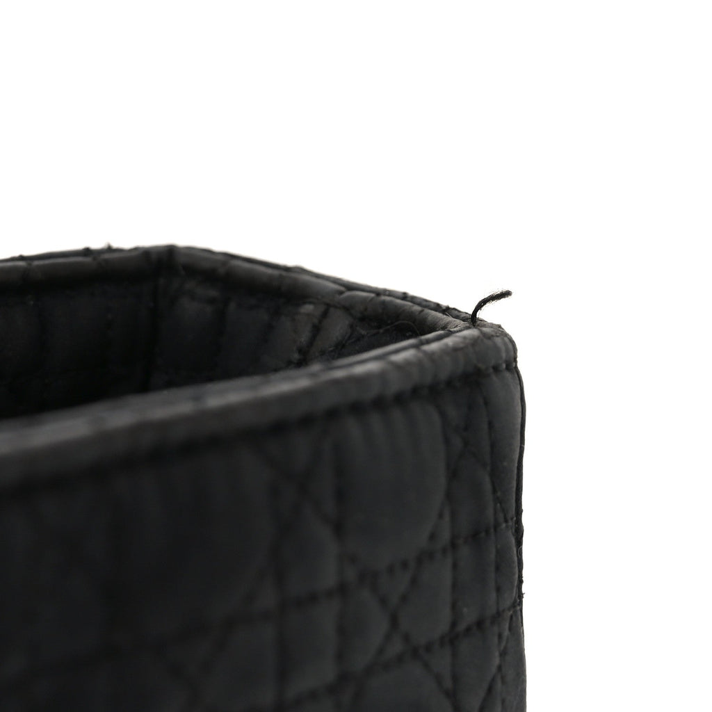 Christian Dior Nylon Cannage Large Lady Dior Black