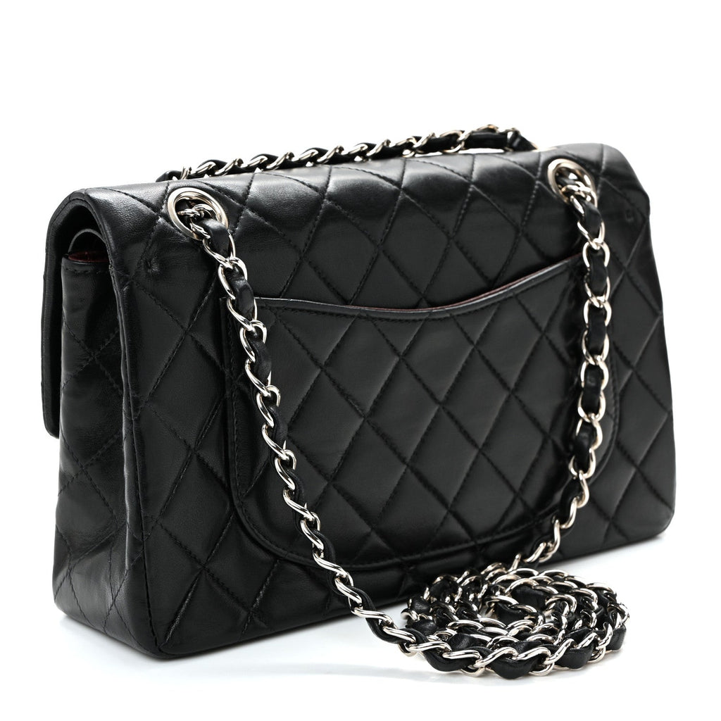 Chanel Lambskin Quilted Small Double Flap Black