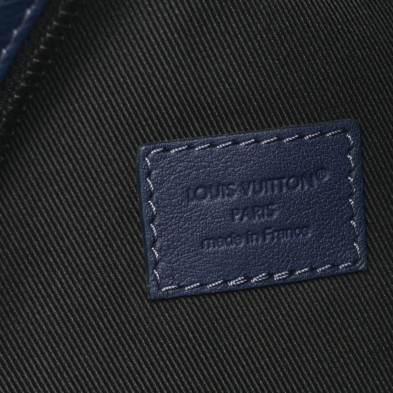 Louis Vuitton Calfskin Shadow Monogram Duo Slingbag Navy