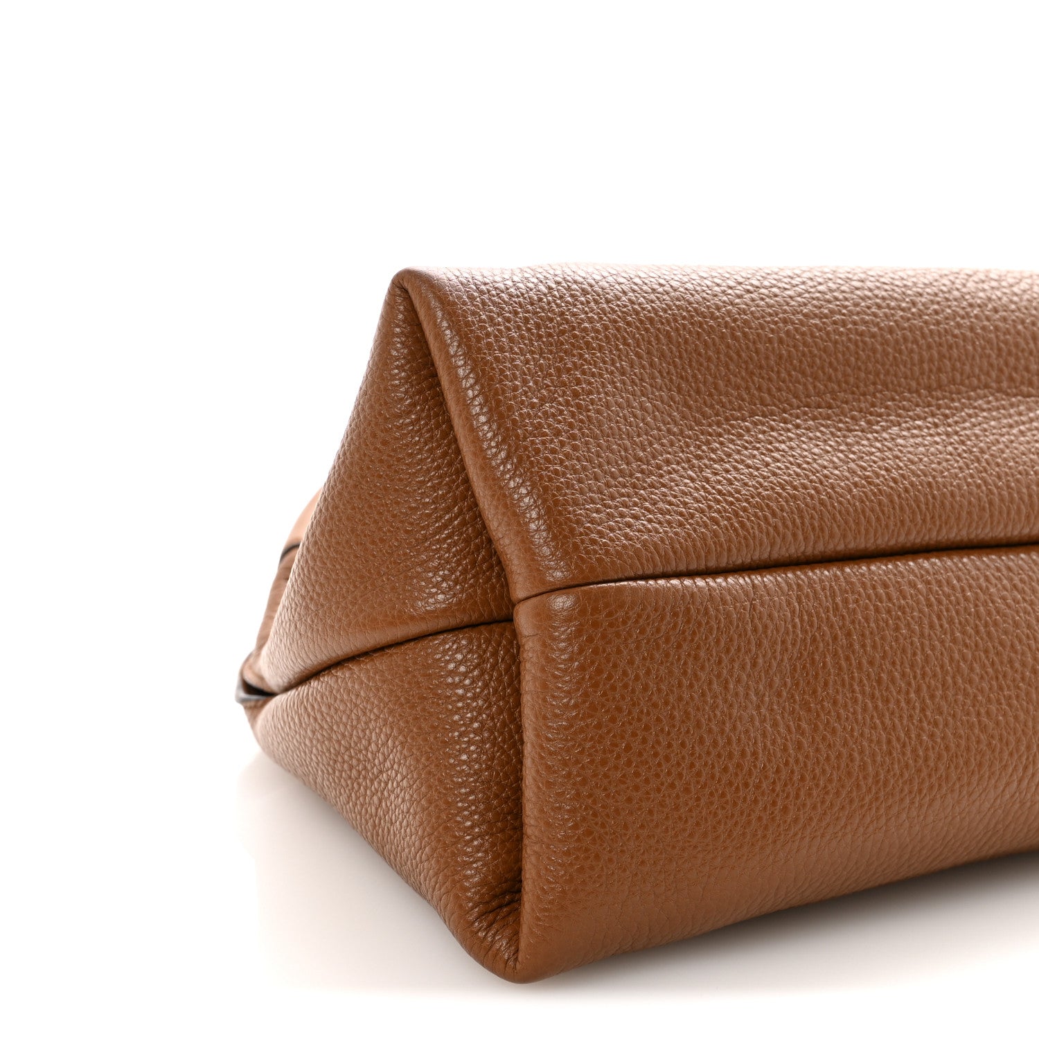 Gucci Grained Calfskin Softbit Medium Shoulder Bag Brown